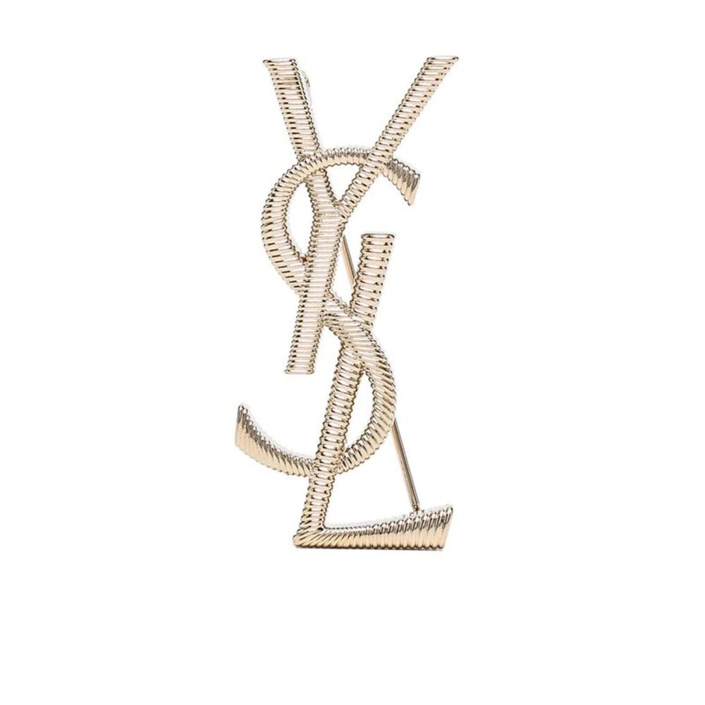 Cassandre Cord Texture Metal Brooch Women